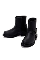 Harley Davidson Men's Black Estes Zippered Leather Boots | Derimod