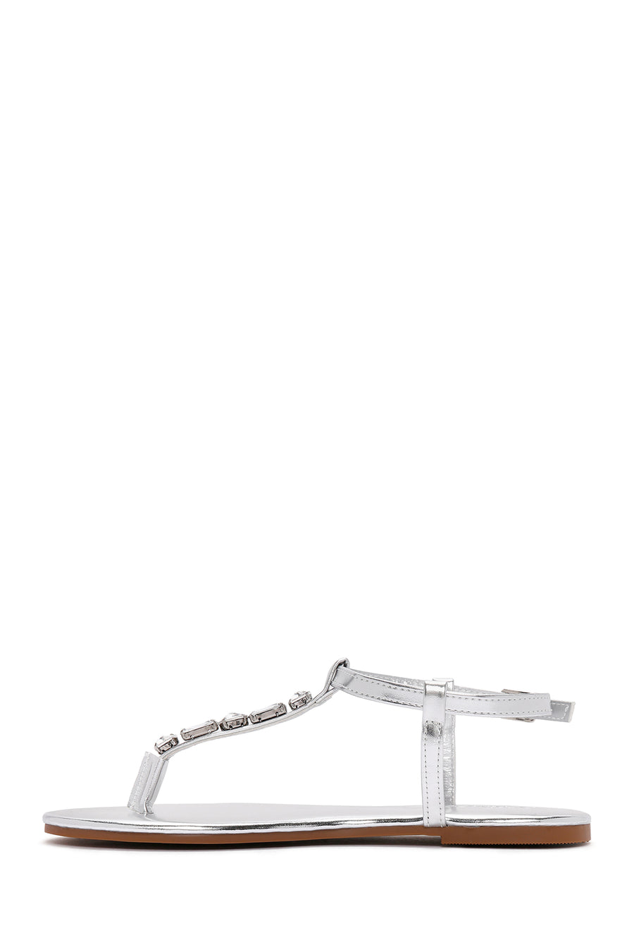 Women's Silver Stone Flip-Flop Sandals