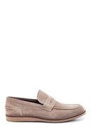 Erkek Vizon Süet Deri Loafer | Derimod
