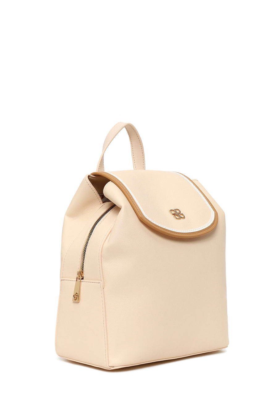 Woman Light Beige Casual Backpack