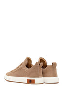 Men's Beige Lace-Up Suede Leather Sneaker | Derimod