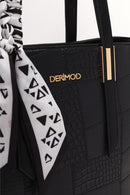 Woman Black Long Strap Printed Shoulder Bag | Derimod