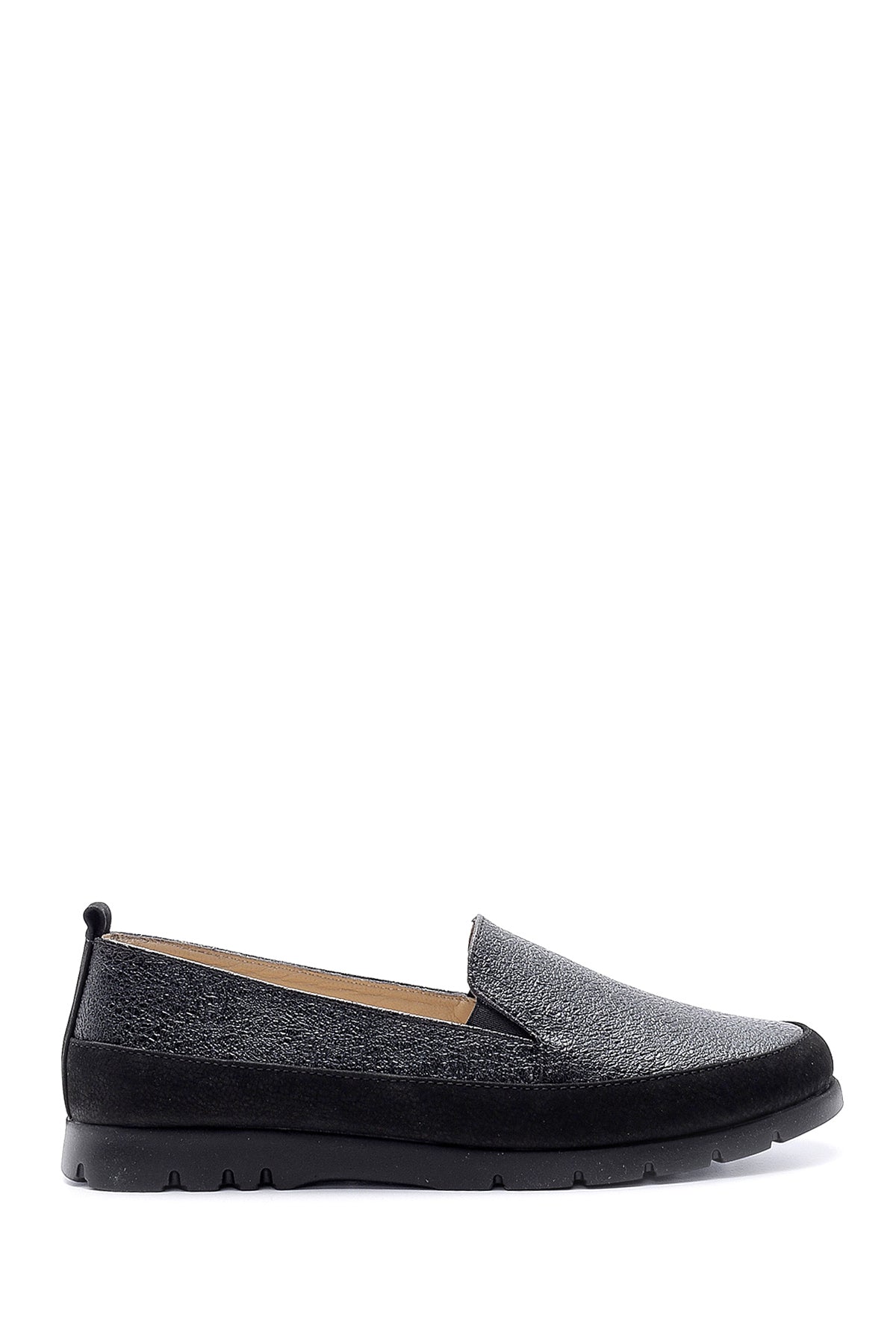 Kadın Deri Simli Loafer 20SFD2809SM | Derimod