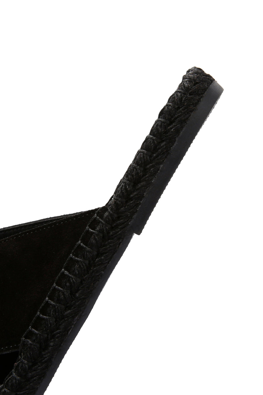 Men's Black Suede Leather Slippers