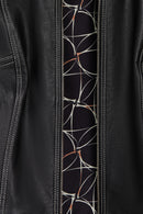 Joy Woman Black Short Leather Jacket | Derimod