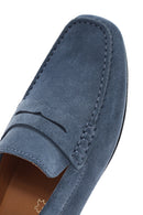 Geox Men's Blue Kosmopolis + Grip Suede Leather Loafer | Derimod