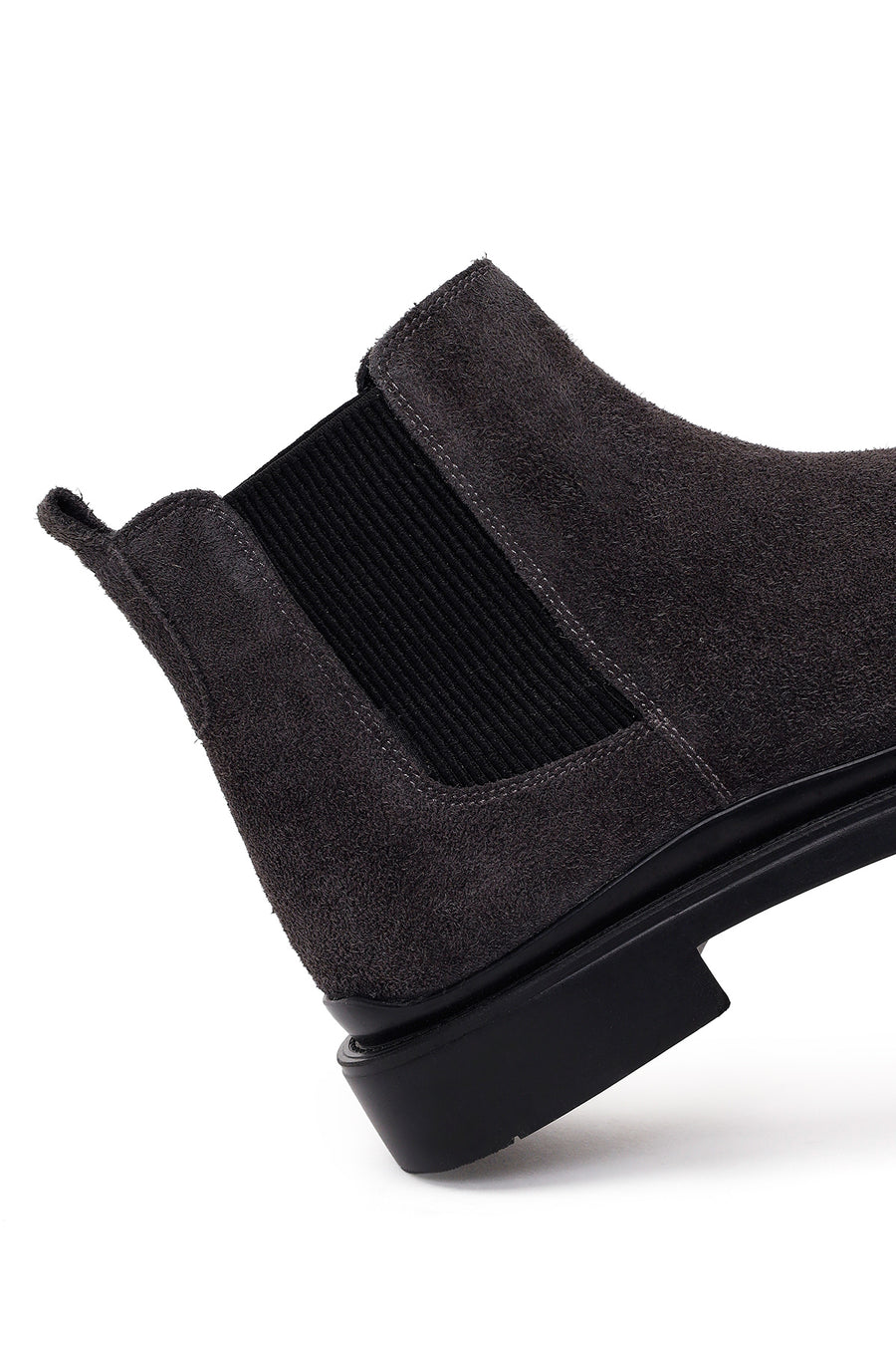 Male Grey Suede Chelsea Boots