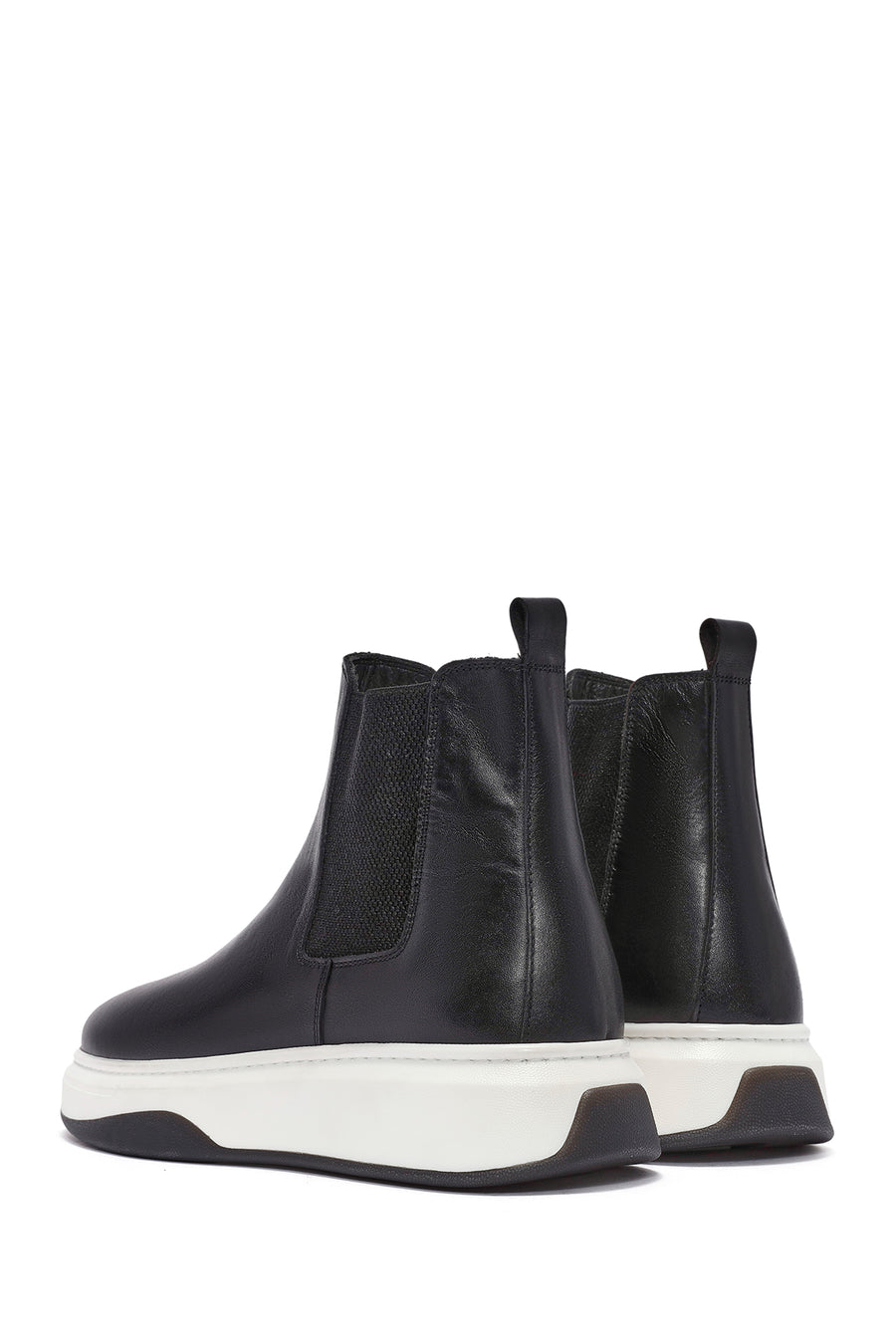 Men's Black Leather Chelsea Boots