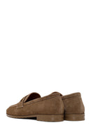 Woman Mink Buckled Suede Masculine Loafer | Derimod