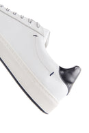 Men's White Large Size Leather Sneaker | Derimod