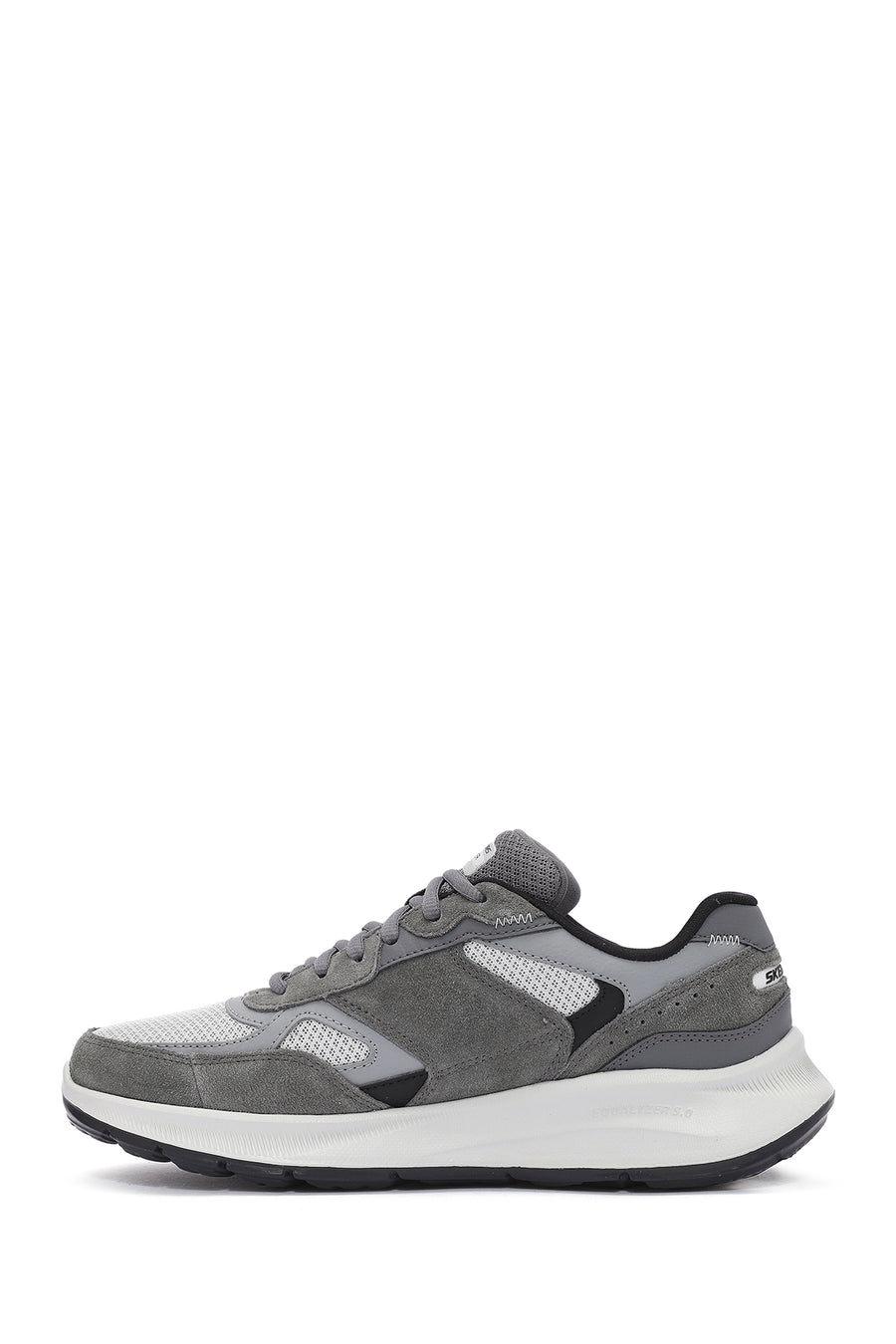 Skechers Erkek Gri Equalizer Bağcıklı Kalın Tabanlı Sneaker