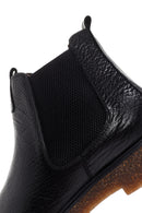 Men's Black Leather Casual Chelsea Boots | Derimod