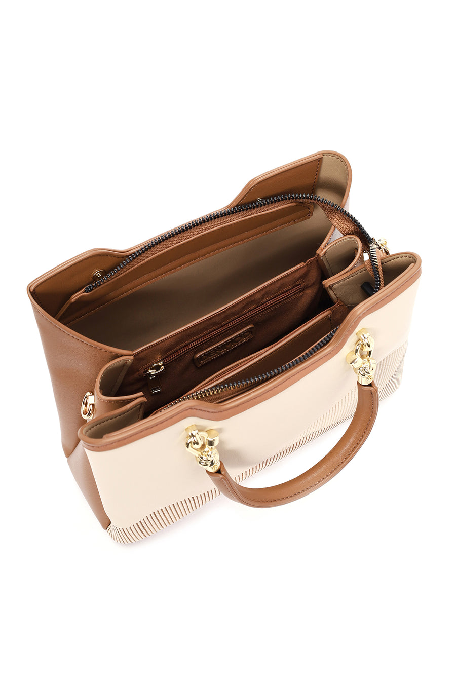 Women's Beige Long Strap Printed Sleeve Bag