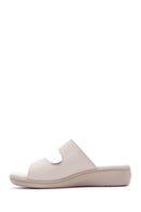 Women's Beige Comfort Slippers | Derimod