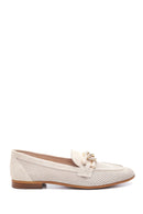 Kadın Deri Süet Zincirli Loafer | Derimod