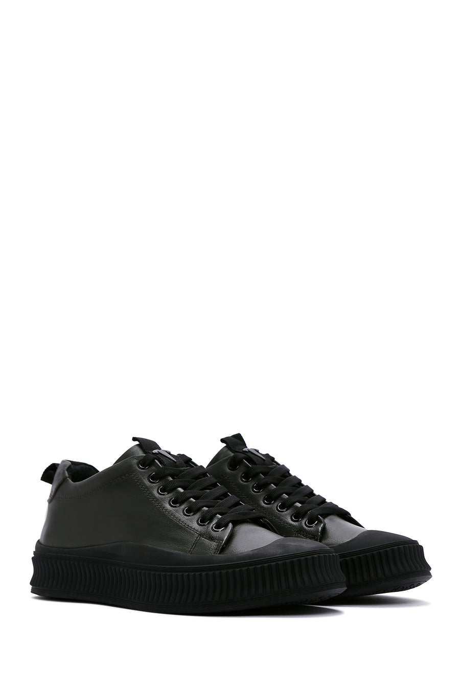 Men's Khaki Leather Sneaker