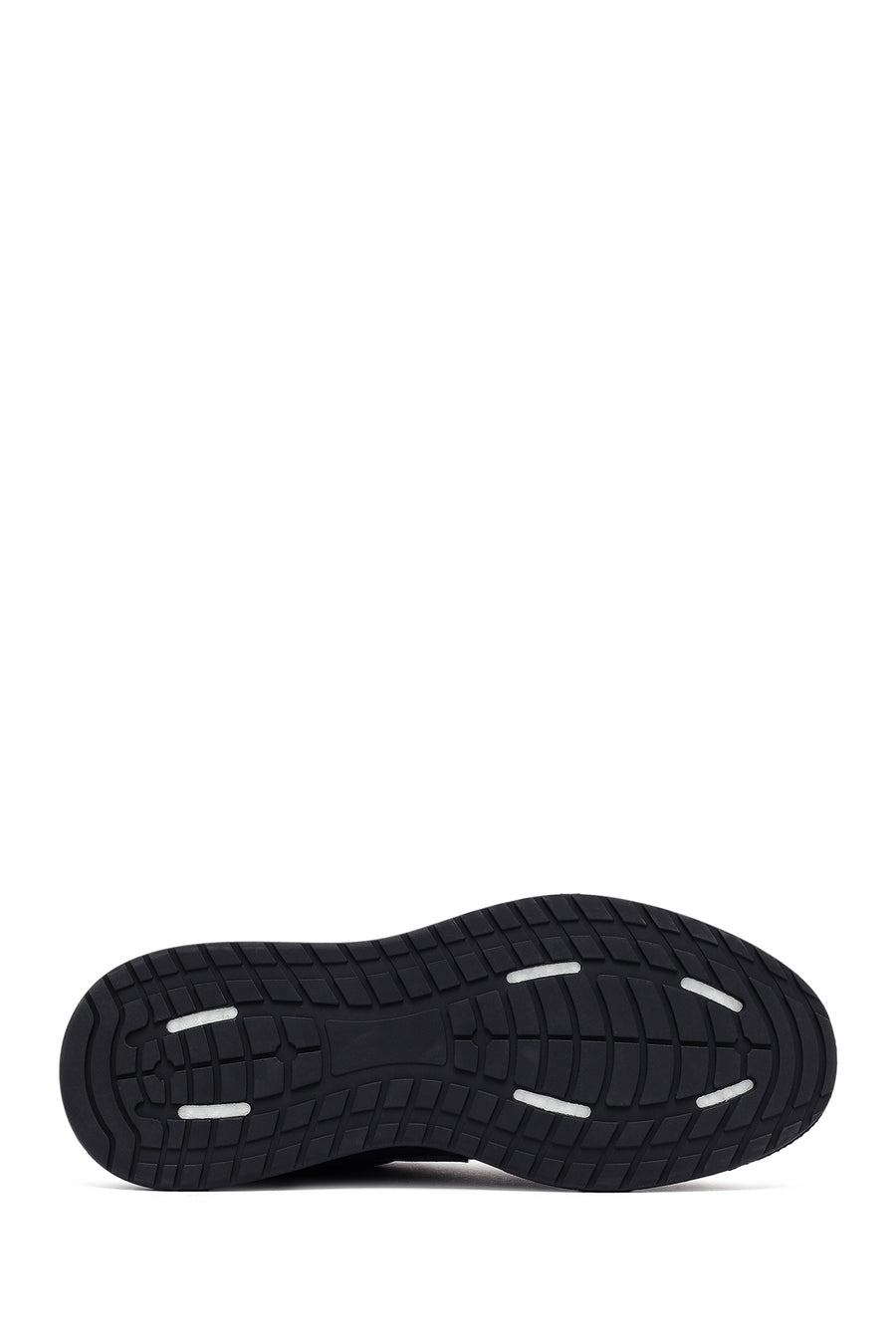 Male Gray Lace-up Nubuck Leather Sneaker