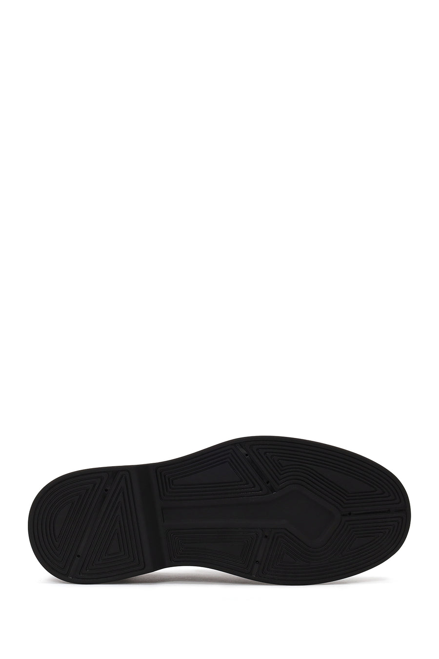 Erkek Siyah Kalın Tabanlı Deri Casual Loafer