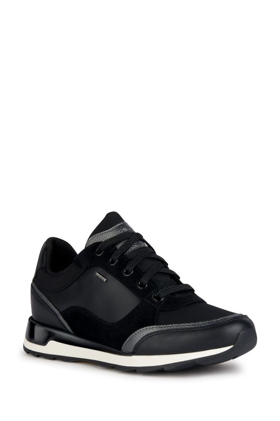 Geox Kadın Siyah New Aneko B Abx Bağcıklı Deri Spor Sneaker