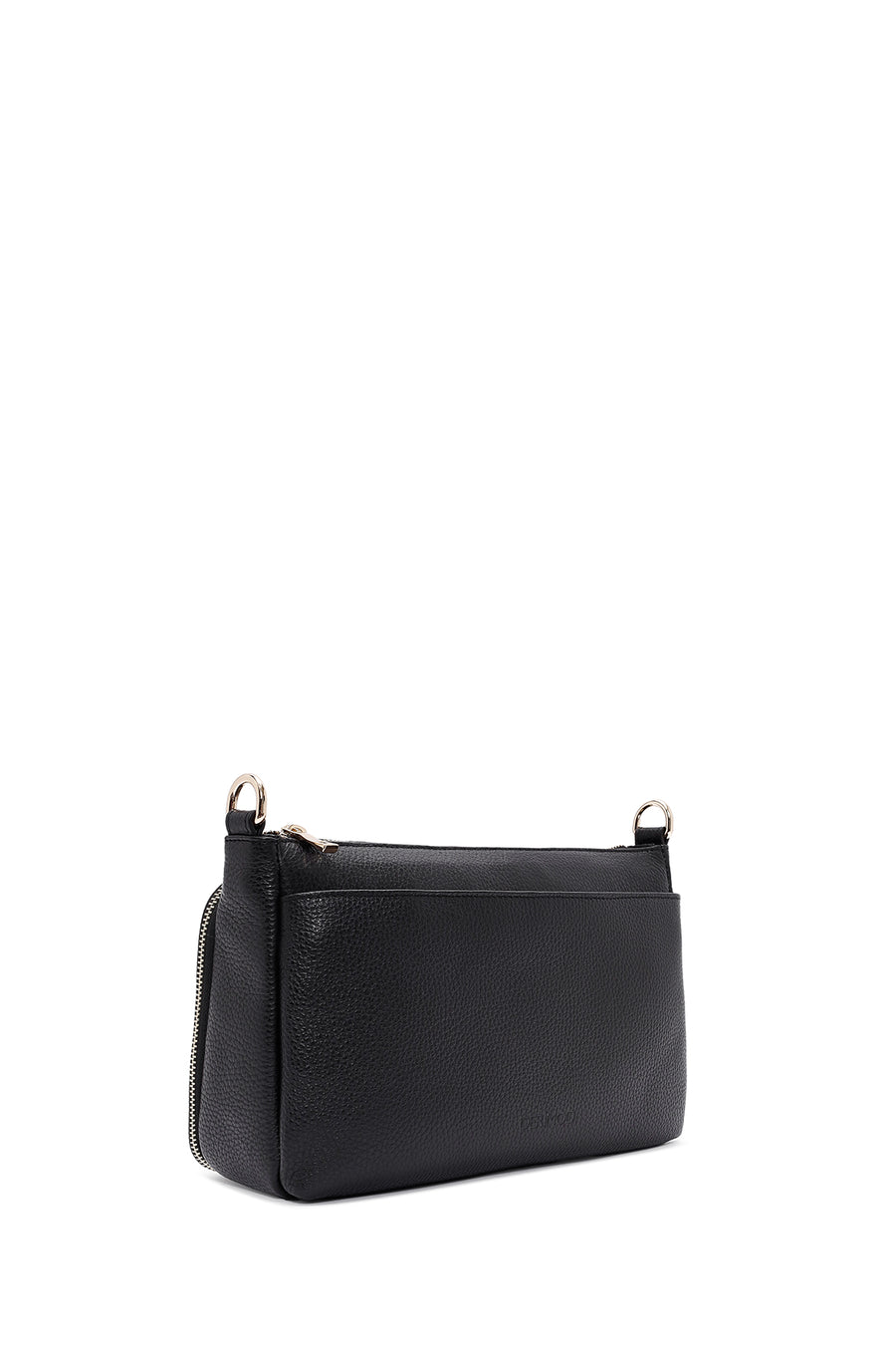 
Women's Black Long Strap Leather Shoulder Bag
