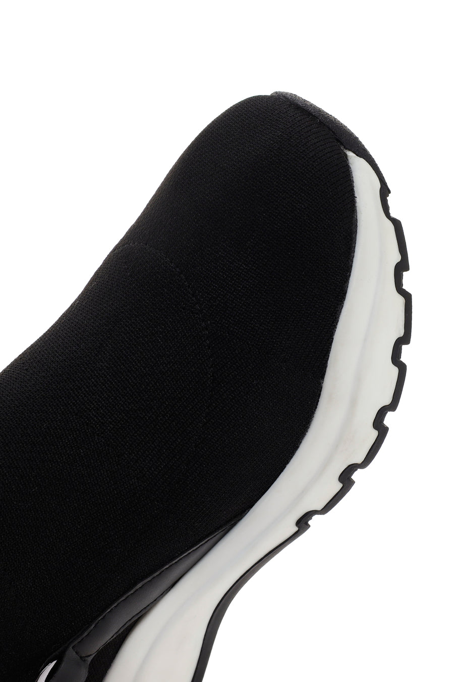 Kadın Siyah Kalın Tabanlı Bilekli Sneaker