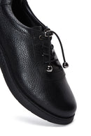 Women's Black Leather Casual Shoes | Derimod