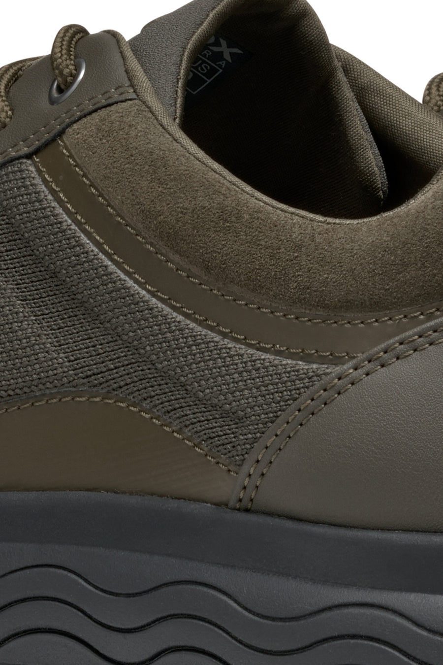 Geox Erkek Haki Spherica Bağcıklı Deri Sneaker
