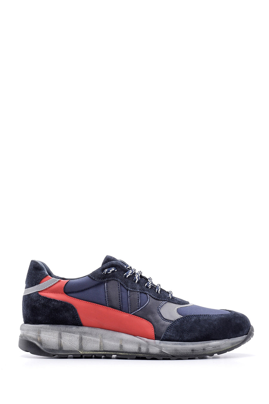 Men's Transparent Sole Leather Sneaker 19WFD313214 | Derimod