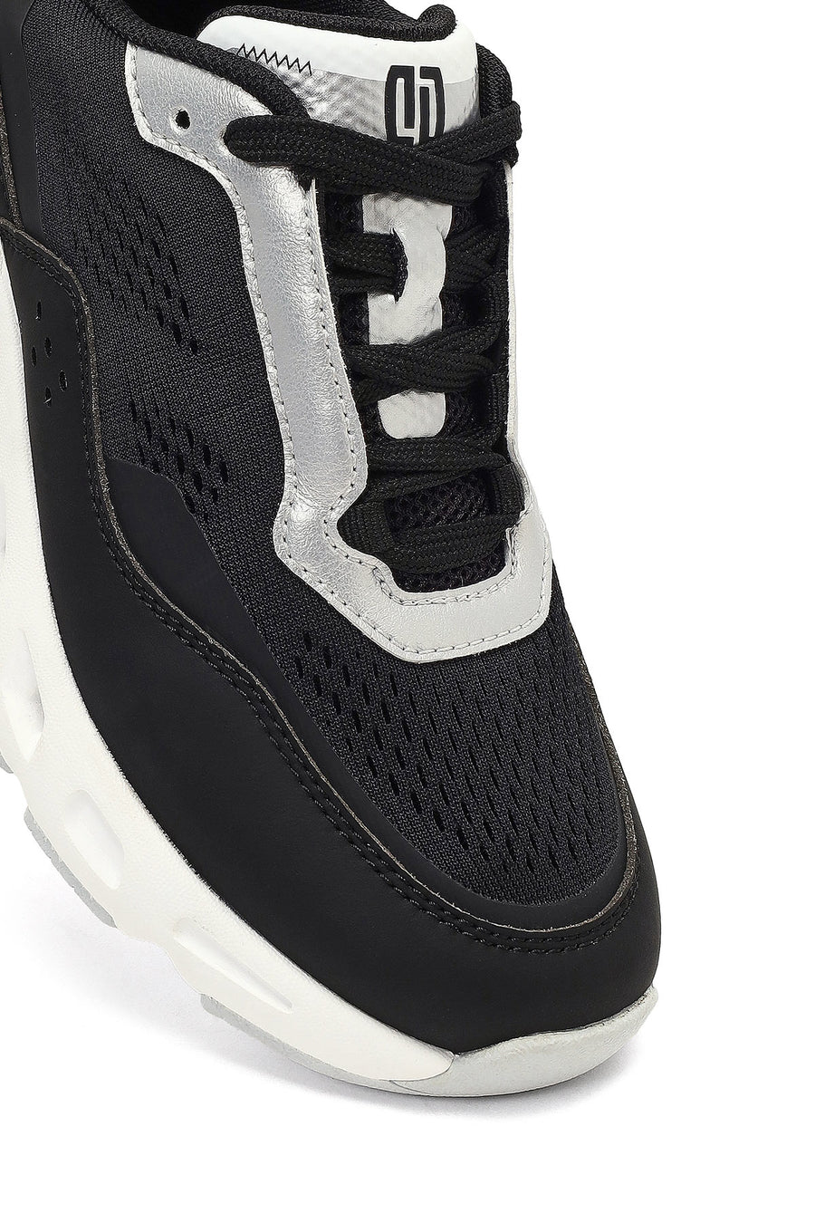 Derimod Studio Women's Black Lace-Up Thick-Soled Sneaker