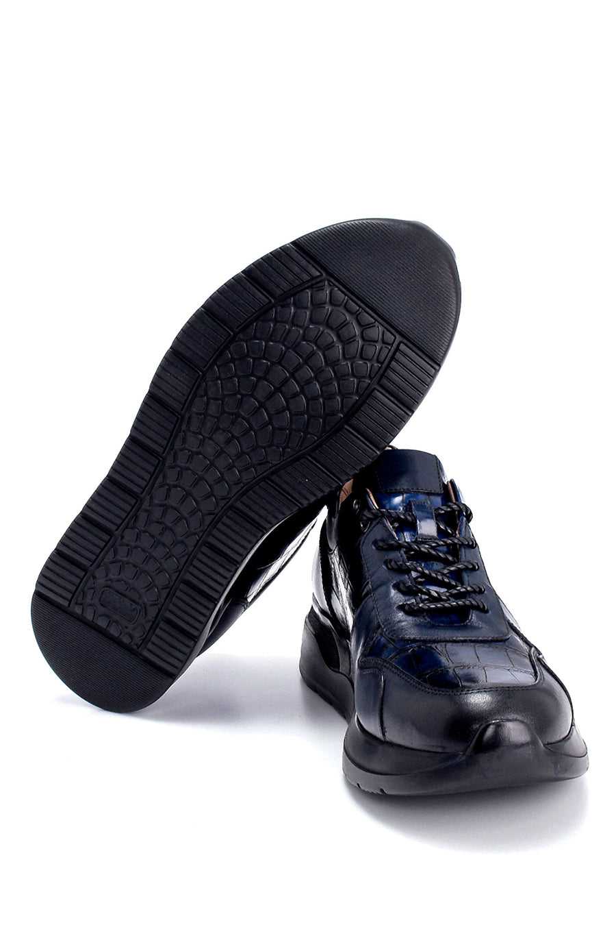 Men's Leather Crocodile Patterned Sneaker