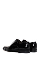 Men's Black Laced Patent Leather Classic Shoes | Derimod