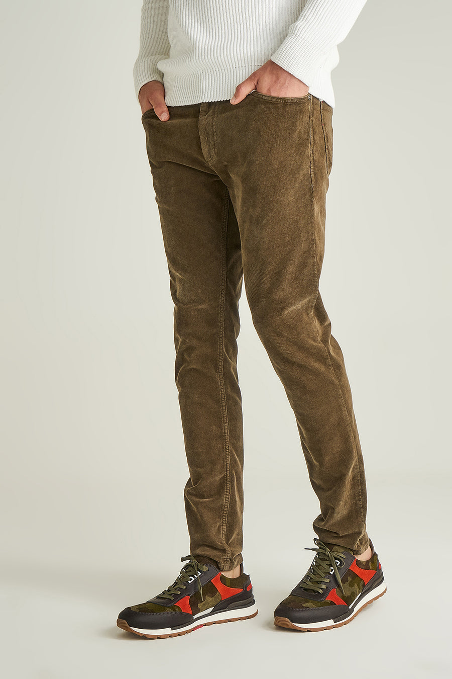 Camouflage Pattern Men's Suede Shoes