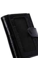 Men's Black Leather Card Holder | Derimod