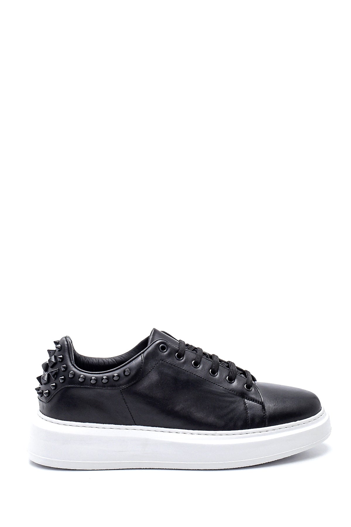 Men's Leather Studded Detailed Sneaker 21WFD644118 | Derimod