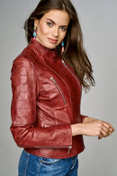 Bravo Women's Leather Jacket | Derimod