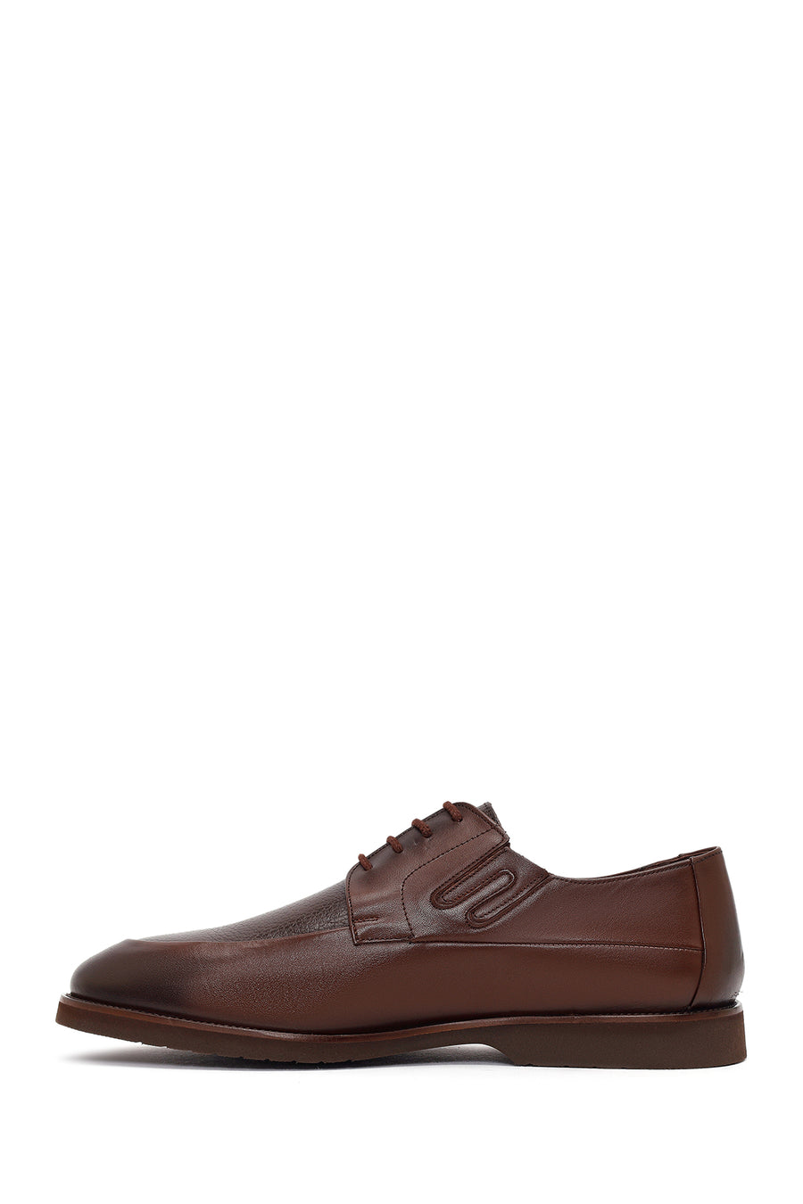 Men's Brown Lace-up Leather Casual Shoes