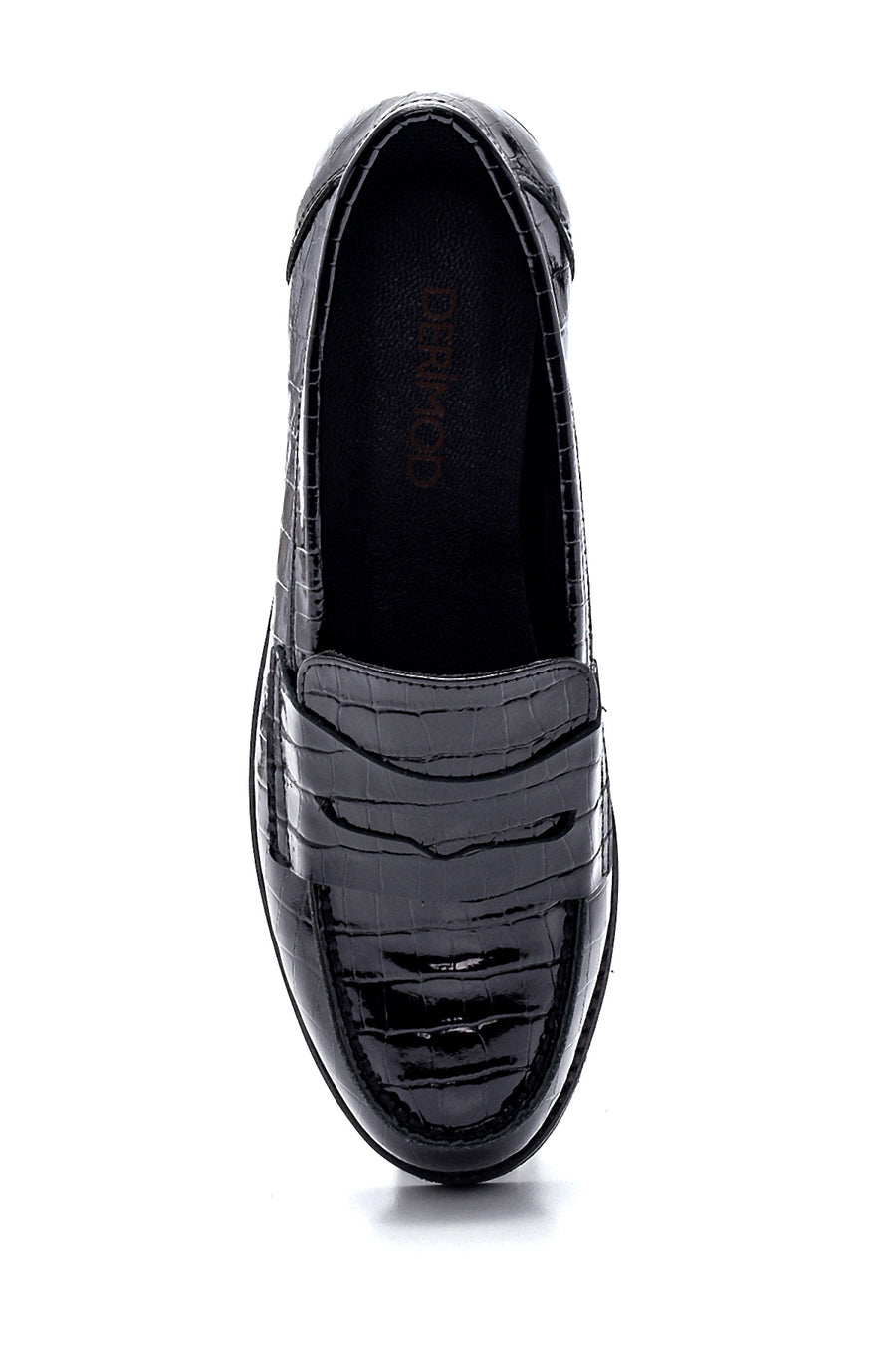 Kadın Deri Kroko Loafer