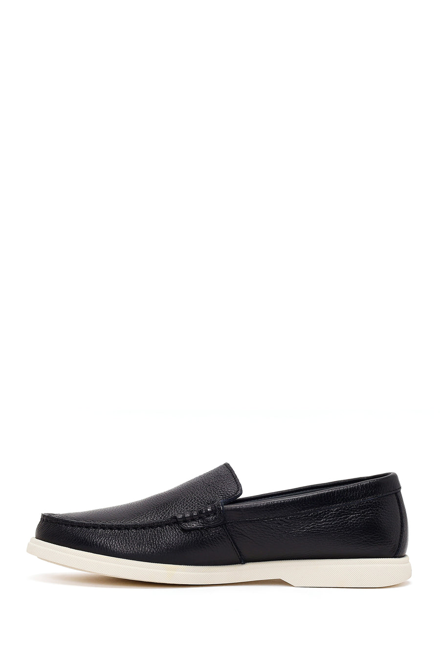 Erkek Siyah Deri Casual Loafer