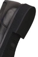 Male Black Buckled Leather Casual Loafer | Derimod