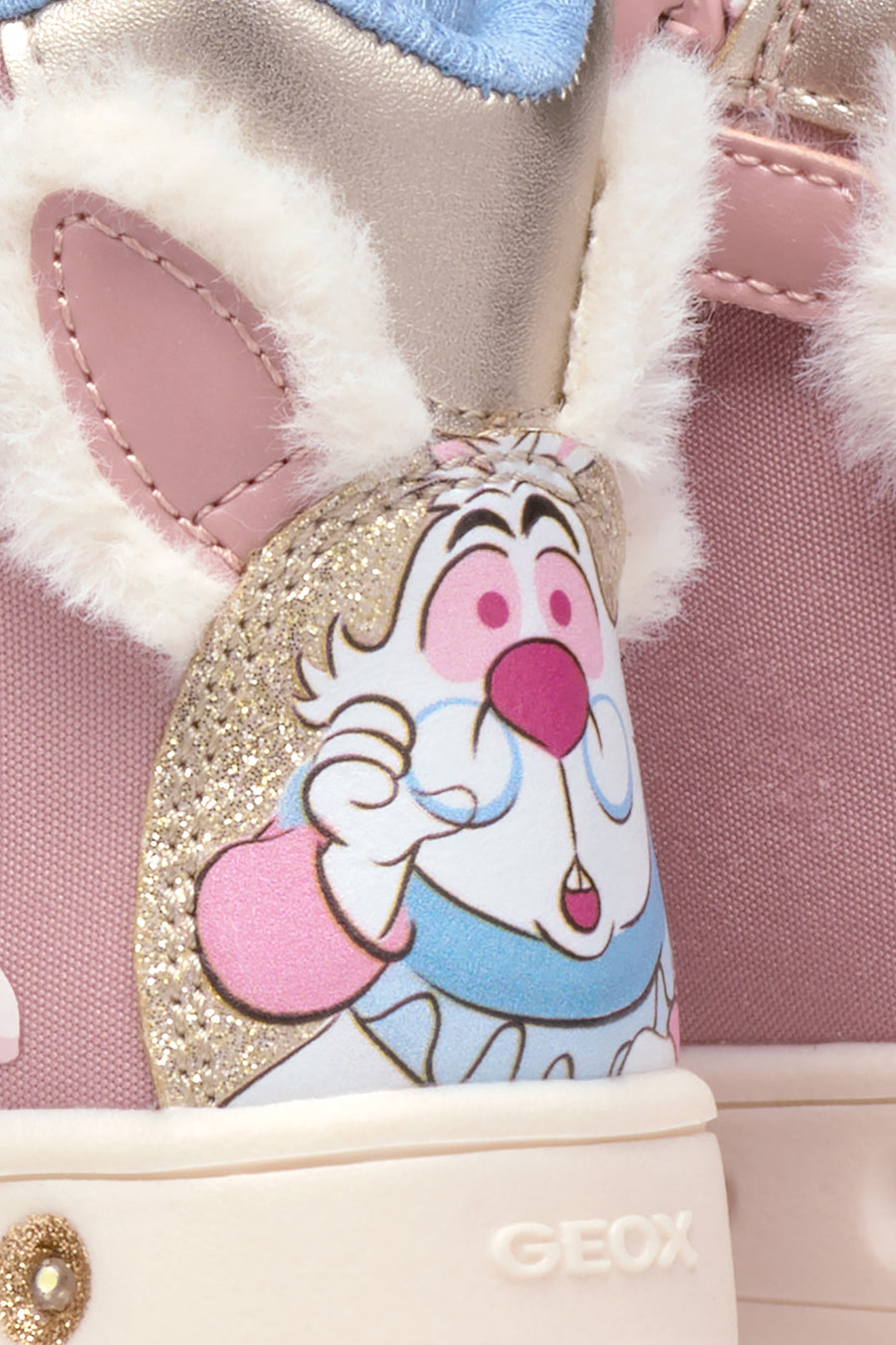 Geox Kız Çocuk Pembe Skylin Bantlı Desenli Bilekli Sneaker