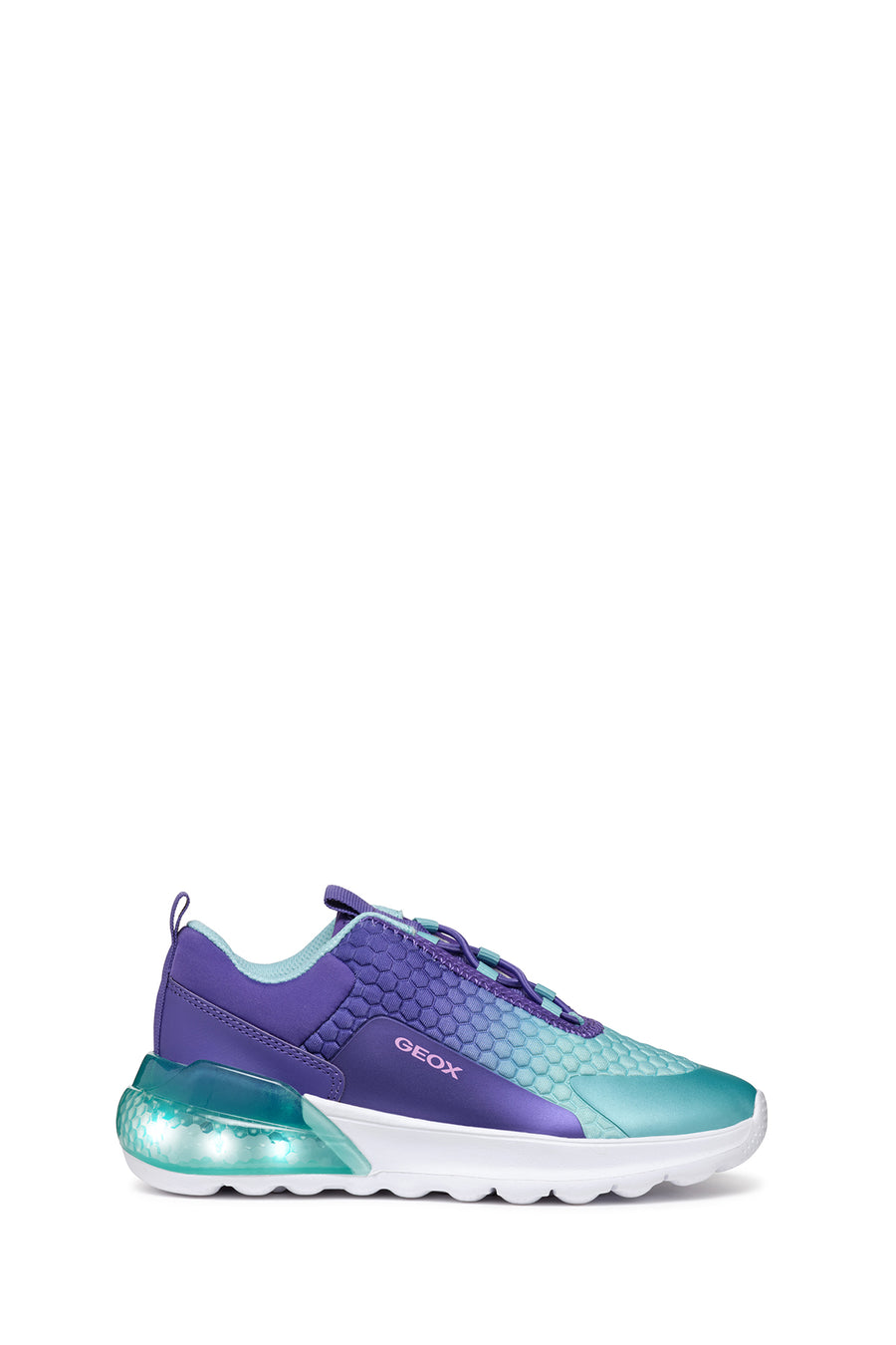 Geox Kız Çocuk Mor Activart İlluminus Işıklı Bağcıklı Sneaker