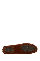 Women's Brown Suede Leather Classic Loafer | Derimod