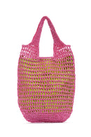 Women's Pink Straw Shoulder Bag | Derimod