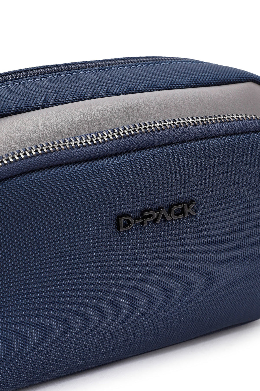 D-Pack Men's Navy Blue Fabric Handbag
