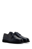 Men's Navy Blue Leather Classic Shoes | Derimod