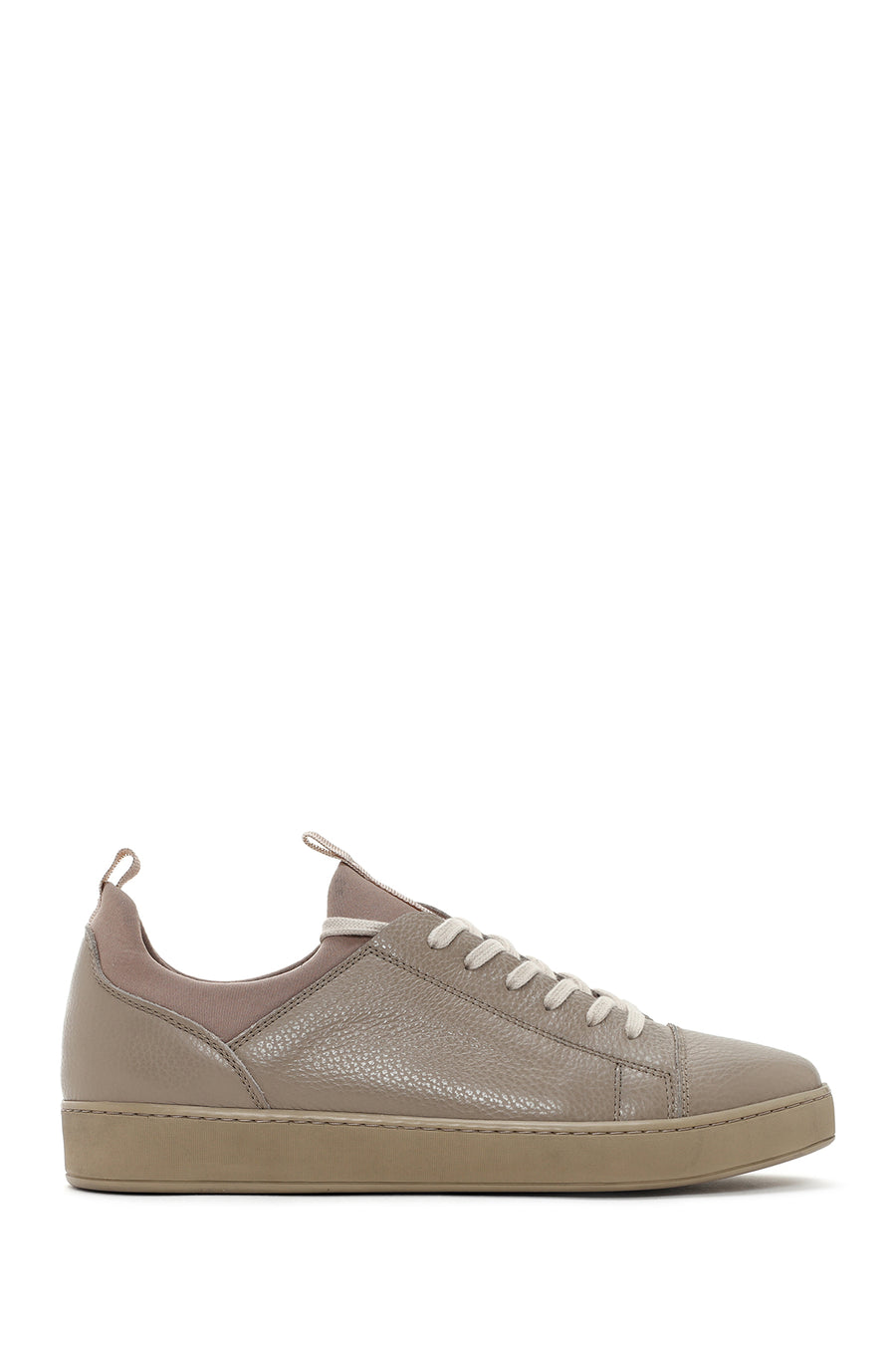 Men's Mink Lace-up Leather Sneaker 24SFD6302FT | Derimod