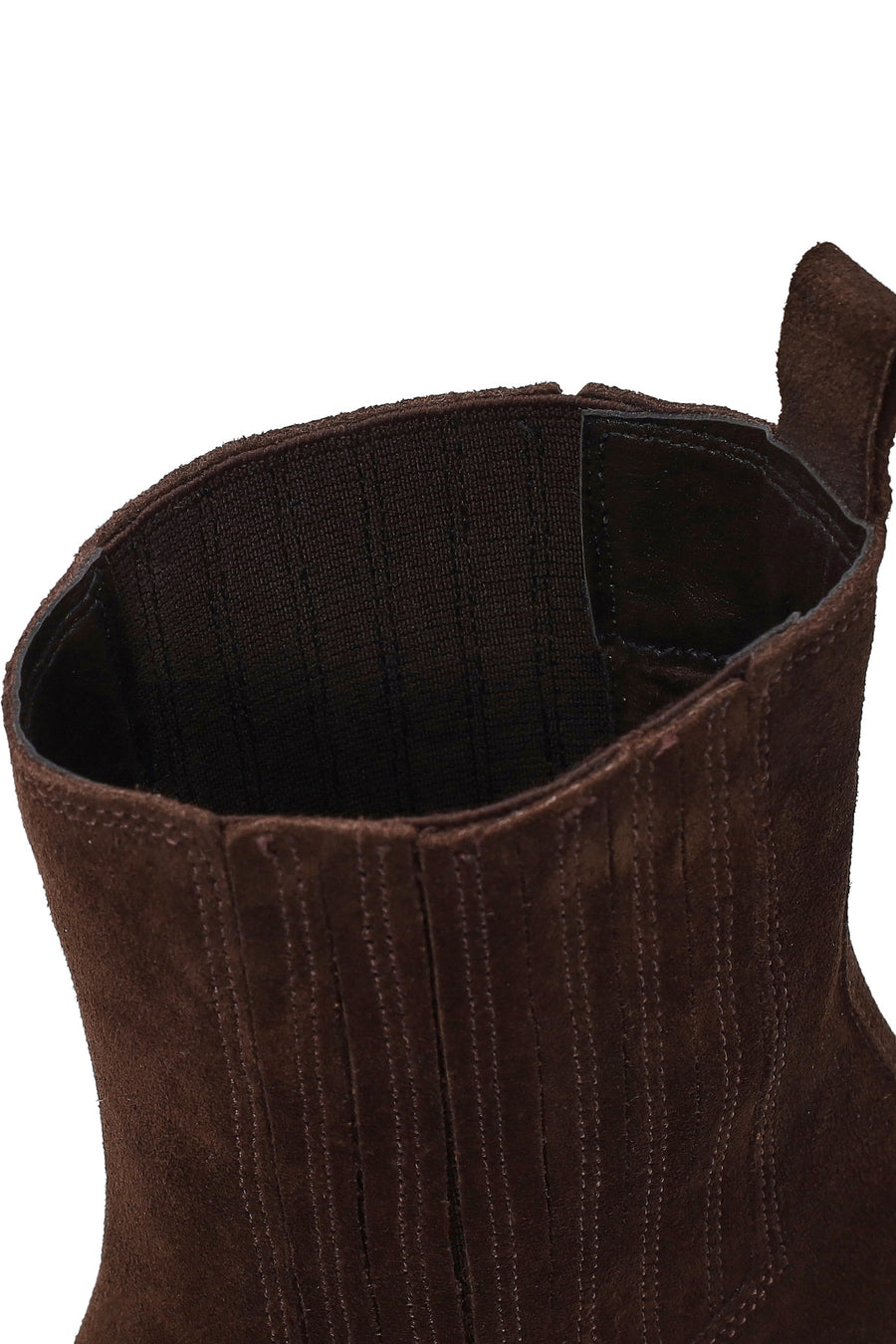 Woman Brown Chunky-Heeled Suede Cowboy Boots