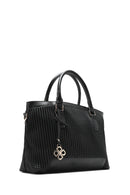 Women's Black Long Strap Printed Shoulder Bag | Derimod