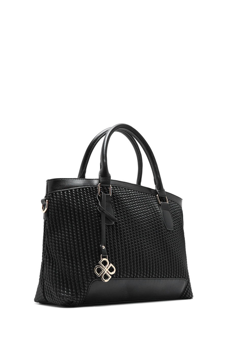 Women's Black Long Strap Printed Shoulder Bag