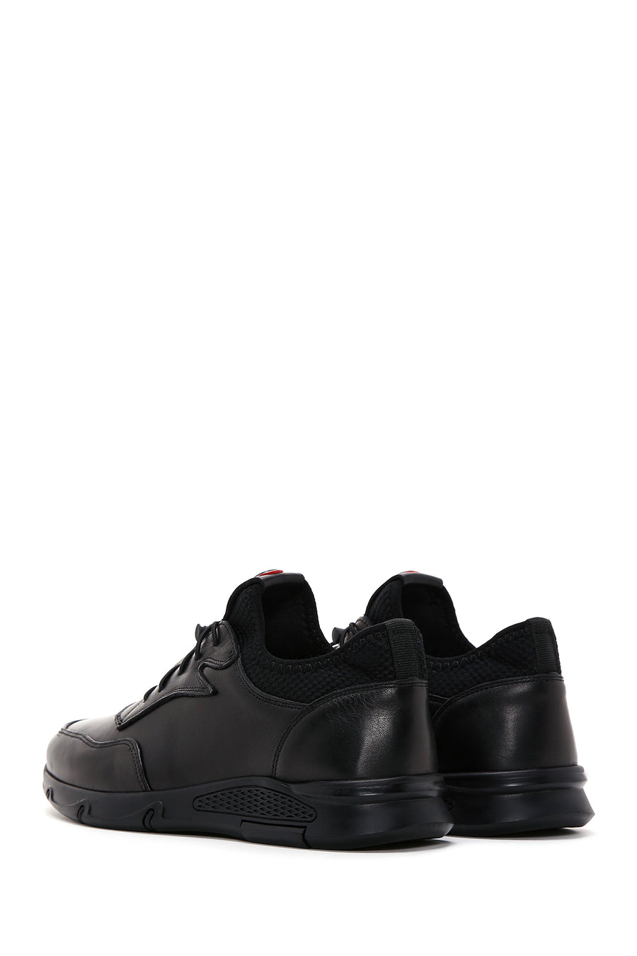 Men's Black Leather Casual Shoes